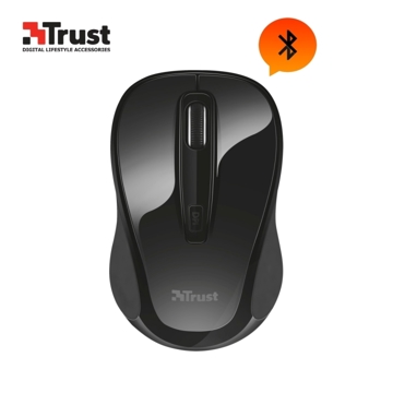 მაუსი TRUST XANI OPTICAL BLUETOOTH MOUSE Speed select button (800-1200-1600 dpi) 10m wireless range - BLACK