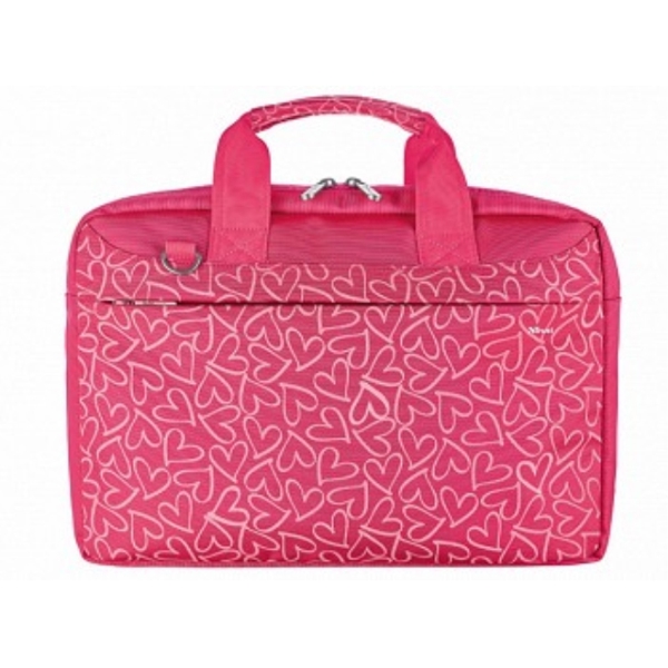 ნოუთბუქის ჩანთა TRUST BARI CARRY BAG FOR 13.3" LAPTOPS - PINK HEARTS