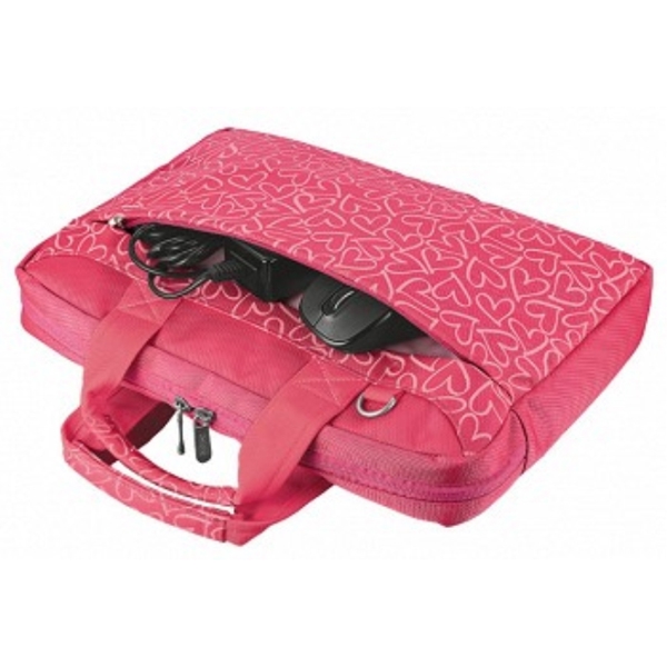 ნოუთბუქის ჩანთა TRUST BARI CARRY BAG FOR 13.3" LAPTOPS - PINK HEARTS