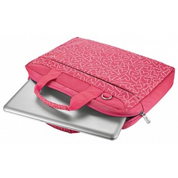 ნოუთბუქის ჩანთა TRUST BARI CARRY BAG FOR 13.3" LAPTOPS - PINK HEARTS