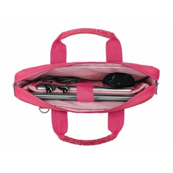 ნოუთბუქის ჩანთა TRUST BARI CARRY BAG FOR 13.3" LAPTOPS - PINK HEARTS