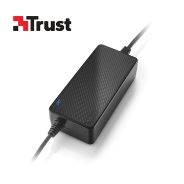 ნოუთბუქის დამტენი TRUST 90W PLUG & GO SMART LAPTOP CHARGER - BLACK AVAILABLE IN STORES NOW For use with Acer, Asus, Compaq, Dell, Fujitsu, HP, IBM, Lenovo, Packard Bell, Samsung, Sony and Toshiba; connectors included