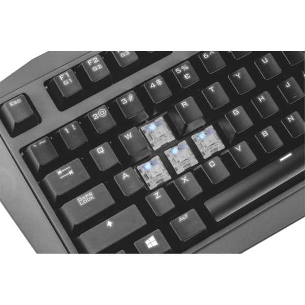 კლავიატურა TRUST GXT 870 MECHANICAL TKL GAMING KEYBOARD Full LED 