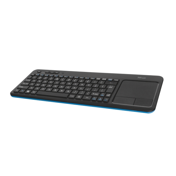 კლავიატურა TRUST VEZA WIRELESS TOUCHPAD KEYBOARD