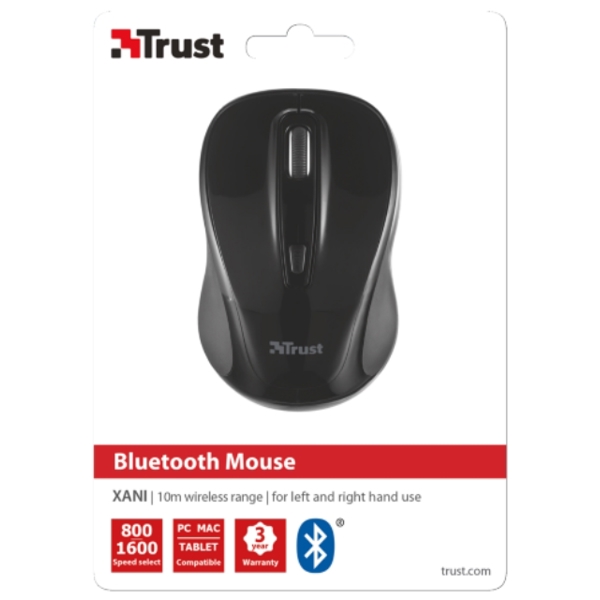 მაუსი TRUST XANI OPTICAL BLUETOOTH MOUSE - BLACK
