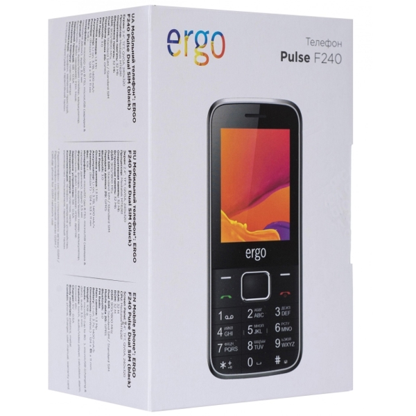 მობილური ERGO F240 Pulse Black