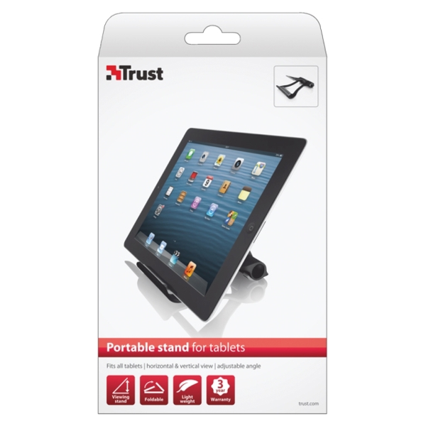 პლანშეტის სამაგრი TRUST Universal Portable Stand for tablets