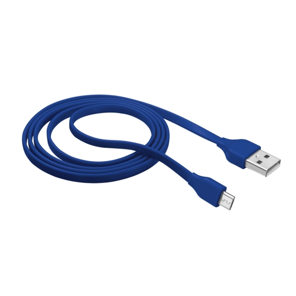 სადენი  TRUST UR MICRO-USB CABLE 1M -BLU