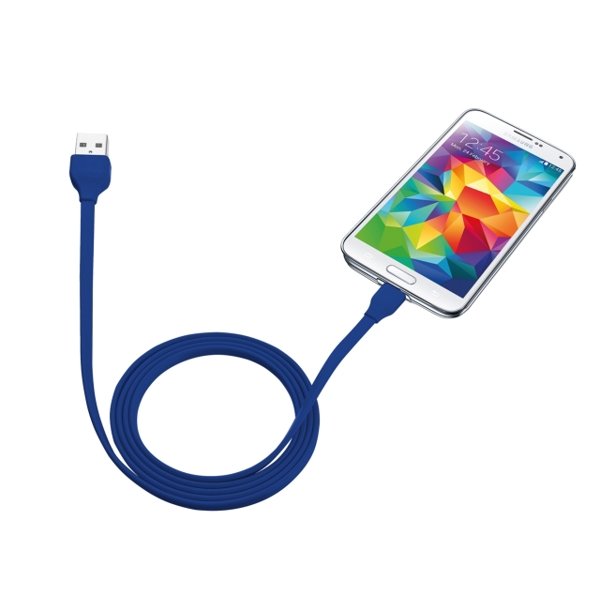 სადენი  TRUST UR MICRO-USB CABLE 1M -BLU