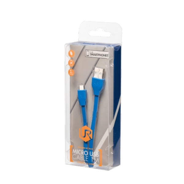 სადენი  TRUST UR MICRO-USB CABLE 1M -BLU