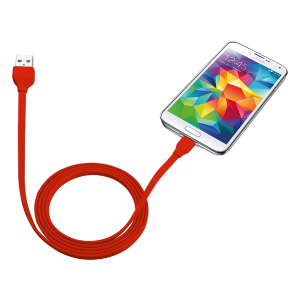 სადენი  TRUST UR MICRO-USB CABLE 1M -RED