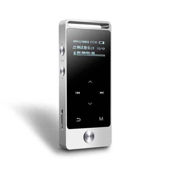 MP3 ფლეიერი Benjie BJ-M20 Metal touch screen MP3 player FM Radio, Voice recorder 8GB flash memor Silver