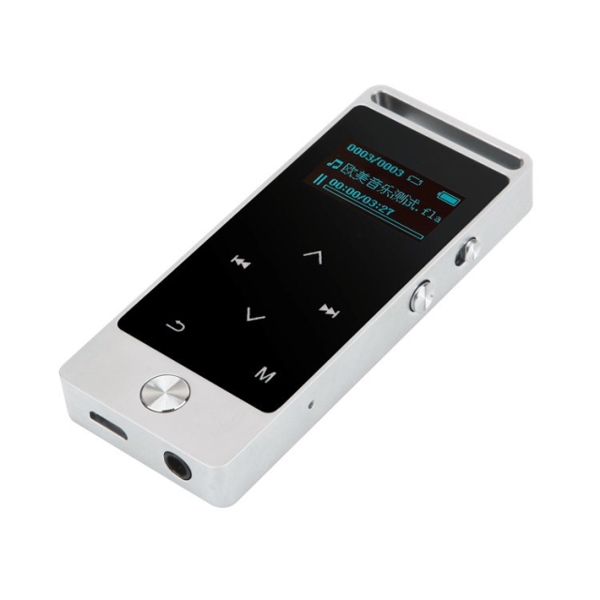 MP3 ფლეიერი Benjie BJ-M20 Metal touch screen MP3 player FM Radio, Voice recorder 8GB flash memor Silver