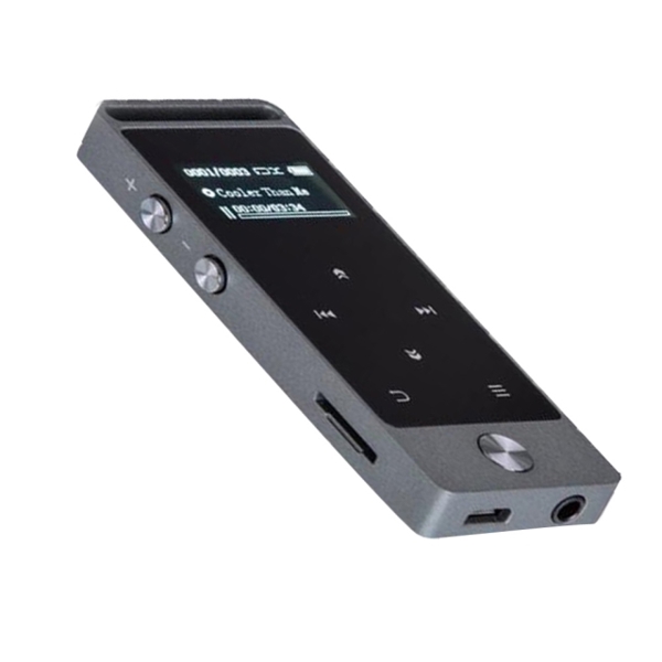 MP3 ფლეიერი Benjie BJ-M20 Metal touch screen MP3 player FM Radio, Voice recorder 8GB flash memory Gray