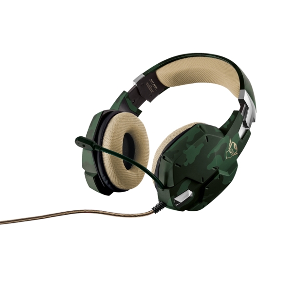 ყურსასმენი  TRUST GXT 322C GAMING HEADSET - GREEN CAMOUFLAGE