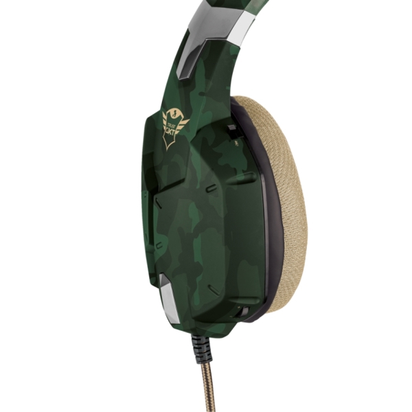 ყურსასმენი  TRUST GXT 322C GAMING HEADSET - GREEN CAMOUFLAGE