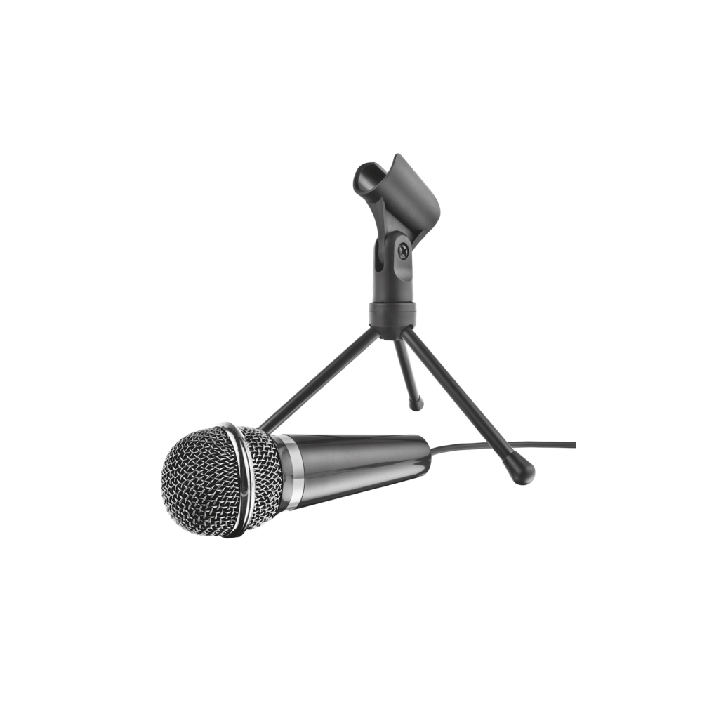მიკროფონი TRUST STARZZ  ALL-ROUND MICROPHONE FOR PC AND LAPTOP Extra long 2.5m cable,tripod , Controls mute