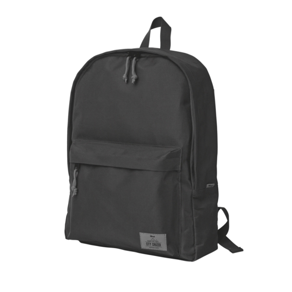 ნოუთბუქის ჩანთა  TRUST CITY CRUZER BACKPACK FOR 16" LAPTOPS - Weatherproof, rugged material Padded back & straps -BLACK