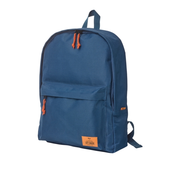 ნოუთბუქის ჩანთა TRUST CITY CRUZER BACKPACK FOR 16" LAPTOPS - Weatherproof, rugged material Padded back & straps -BLUE