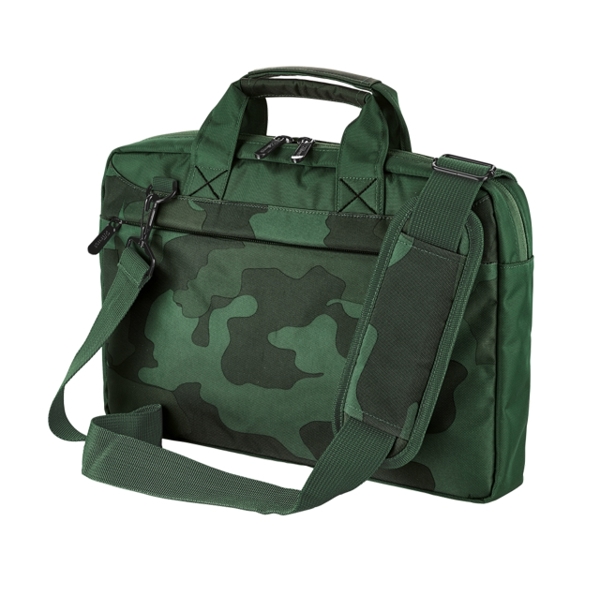 ნოუთბუქის ჩანთა  TRUST BARI CARRY BAG FOR 13.3" LAPTOPS ,Padded main compartment (345 x 240 mm) fits all laptops up to 13.3 - CAMOUFLAGE