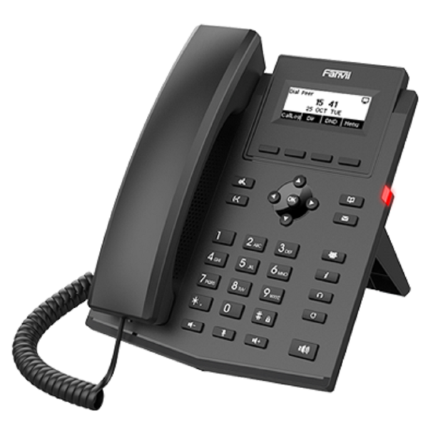 IP ტელეფონი Fanvil X301P, IP Phone, POE, 2 SIP, Black