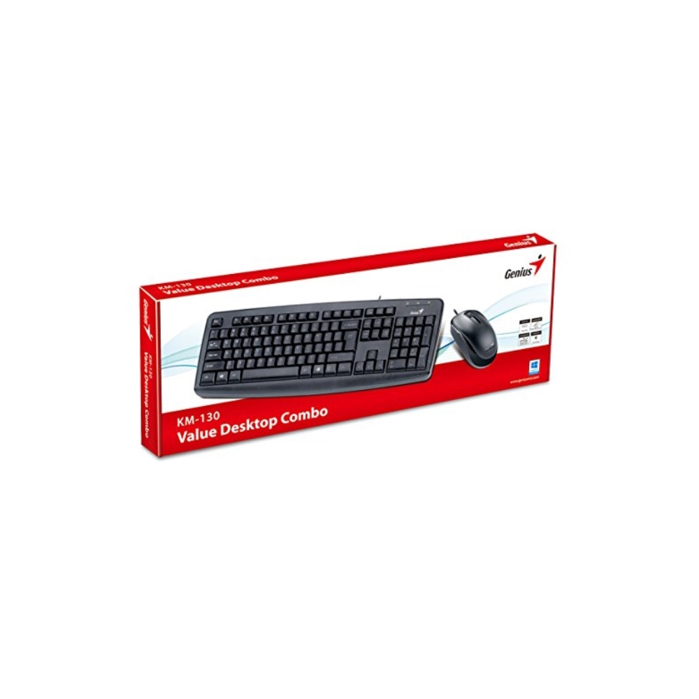 კლავიატურა GENIUS KM-130 USB,BLACK