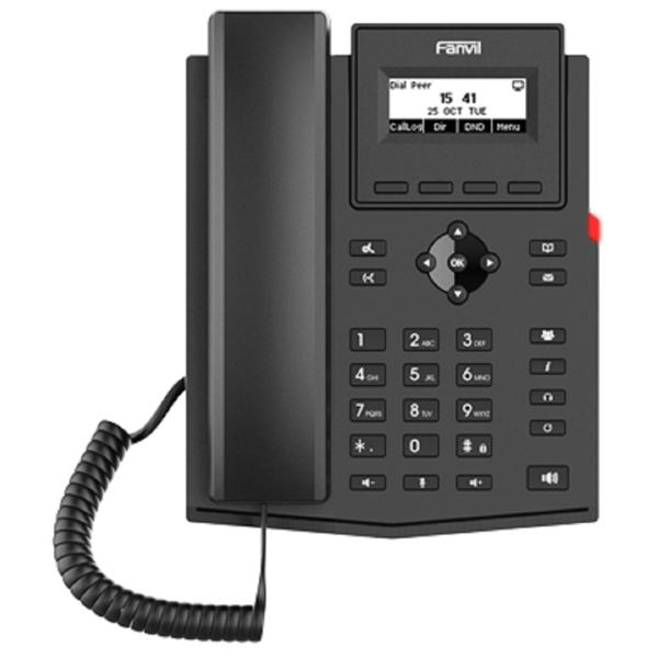 IP ტელეფონი Fanvil X301, IP Phone, 2 SIP, Black