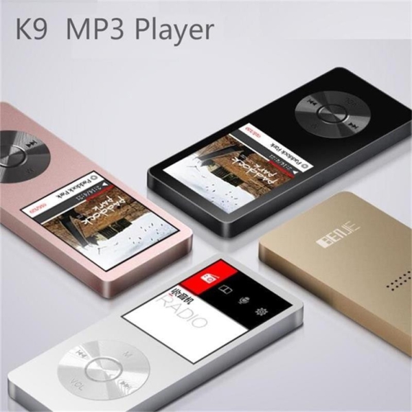 MP3 ფლეიერი BENJIE BJ-M27 K9 Metal MP3 Player Touch Screen FM Radio voice Recorder 8GB loadspeaker Pink