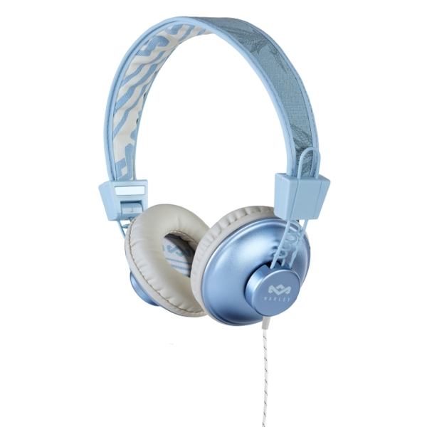 ყურსასმენი HOUSE OF MARLEY EM-JH011-BH  POSITIVE VIBRATION HEADPHONES WITH REMOTE AND MICROPHONE  BLUE