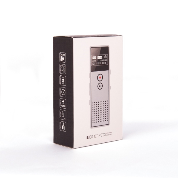 დიქტოფონი Benjie BJ-M23 C6 Metal Voice recorder and MP3 8GB flash memory black