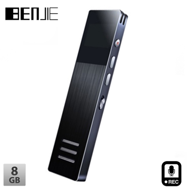 დიქტოფონი Benjie BJ-M32 Metal Voice recorder 8GB flash memory black