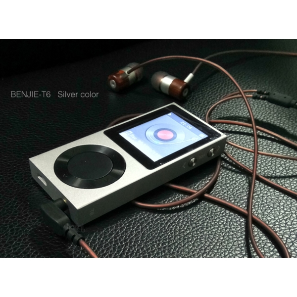 MP3 ფლეიერი BENJIE HiFI bluetooth  BJ-T6 T6 Metal MP3 Player Silver