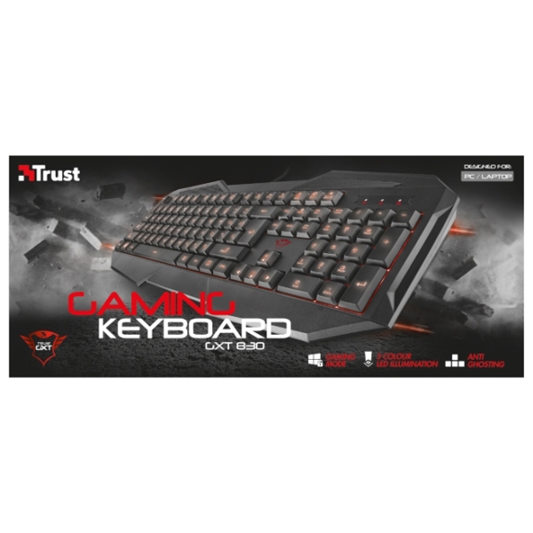 კლავიატურა  TRUST GXT 830 GAMING KEYBOARD