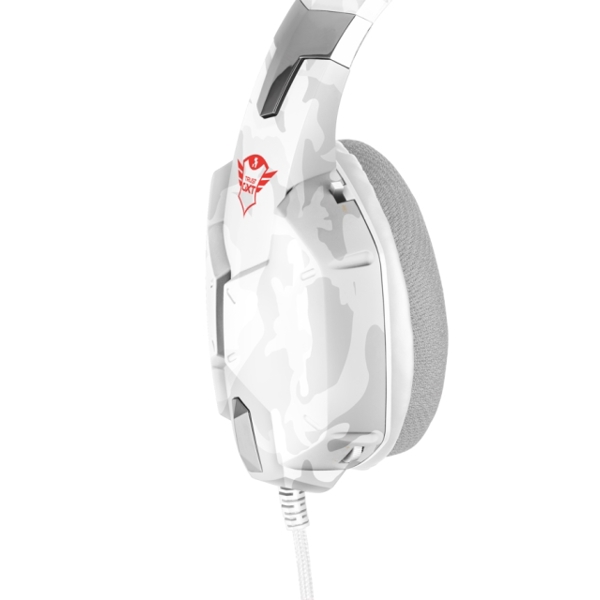 ყურსასმენი  TRUST GXT 322W GAMING HEADSET - WHITE CAMOUFLAGE