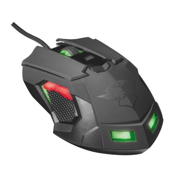 მაუსი TRUST GXT 148 OPTICAL GAMING MOUSE 3200 DPI 1.7m Braided cable 8 Programmable buttons 5 gaming profiles , Adjustable LED illumination