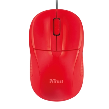 მაუსი  TRUST PRIMO OPTICAL COMPACT MOUSE - RED