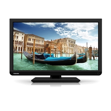 ტელევიზორი LED TOSHIBA TV 22" (56CM) 22S1655EV 1366X768  60HZ 230CDM2 8.5MS 176* USB HDMIX2 RF VG AV NICAM  DVB-T2 C 2X4W