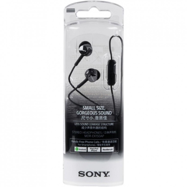 ყურსასმენი SONY MDR-EX150APB.E BLACK