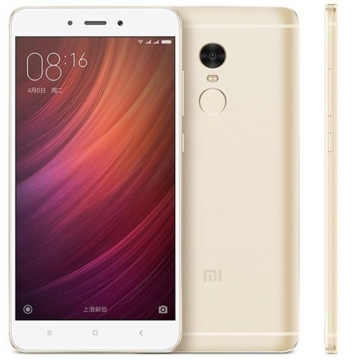 მობილური ტელეფონი  Xiaomi Redmi Note 4 5.5" full HD, IPS (1920x1080)/Android 6.0 Marshmallow/MIUI 8/LTE/32GB/3GBMediatek MT6797 Helio X20 ten-core 2.1GHz/Mali-T880/metal/nano SIM+micro SIM or micro SIM + microSD card/ /13MP (f/2.0)/5MP(f/2.0)/4100mAh/gold