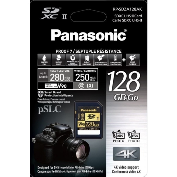 მეხსიერების ბარათი Kingston 128GB SD  PANASONIC  SC CARD RP-SDZA128AK