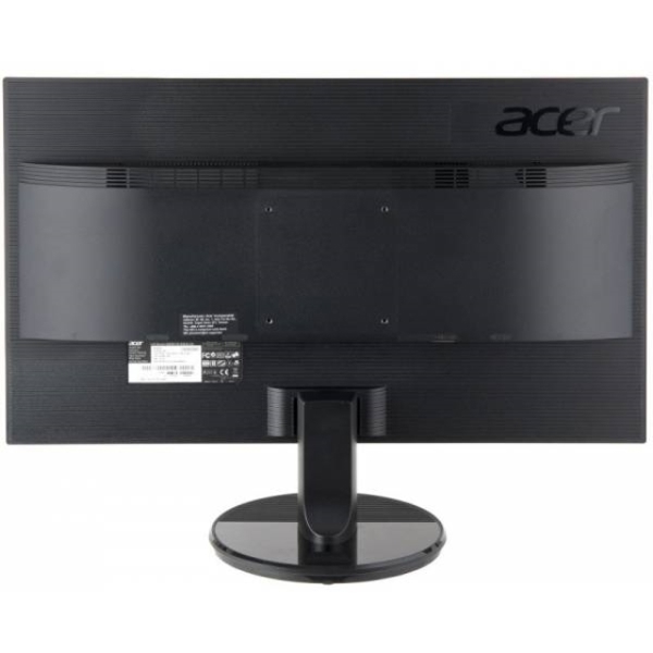 მონიტორი  Acer 24" K242HLBD, 16:9, 1920x1080, LED, DC 100M:1, 5 ms, 250cd/m2, Viewing Angle : 170/160, VESA 100, HDCP , DVI / VGA - Glossy Black