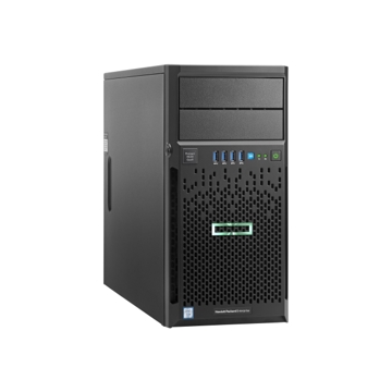 სერვერი  HPE ML30 Gen9 E3-1220v5 (3.0GHz/4-core/8MB/80W); 1x8GB 2Rx8 PC4-2133P-E-15; 1x1TB 6G SATA 3.5in NHP MDL (4LFF NHP Drive Cage); Smart Array B140i; DVDRW; 350W Power Supply