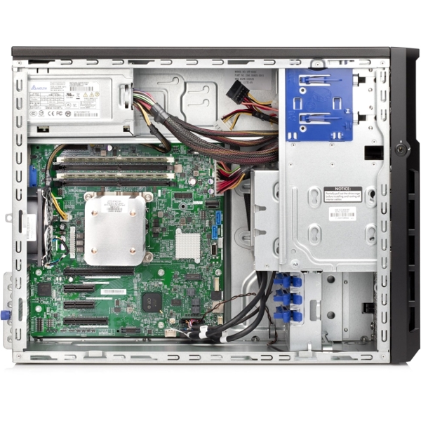 სერვერი HP ProLiant ML30 Gen9 4LFF /(1) Intel® Xeon® E3-1240v5 (3.5GHz/4-core/8MB/80W) /8GB (1x8GB Unbuffered DIMMs, 2133 MHz) /(2) 1TB SATA 7.2K LFF /B140i /RAID (0/1/10/5) /2x1GbE /NO ODD /(1) 350W NHP /3/1/1 Year /5U