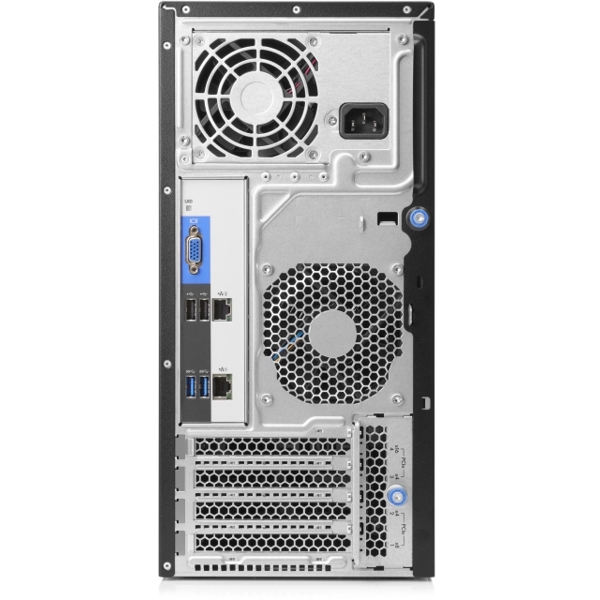 სერვერი HP ProLiant ML30 Gen9 4LFF /(1) Intel® Xeon® E3-1240v5 (3.5GHz/4-core/8MB/80W) /8GB (1x8GB Unbuffered DIMMs, 2133 MHz) /(2) 1TB SATA 7.2K LFF /B140i /RAID (0/1/10/5) /2x1GbE /NO ODD /(1) 350W NHP /3/1/1 Year /5U