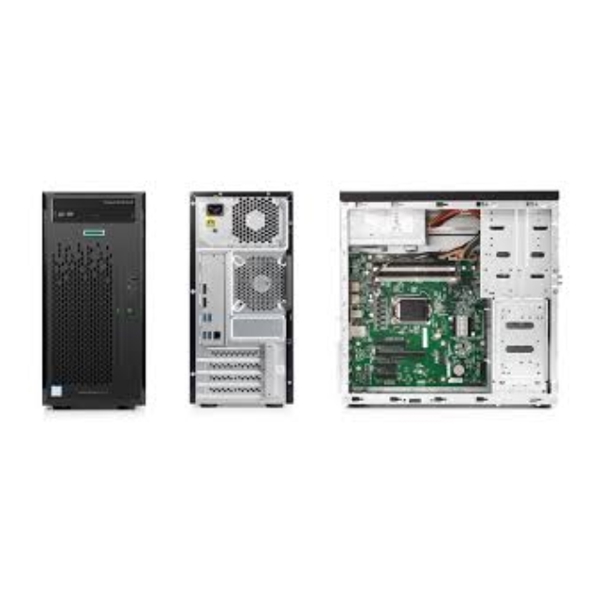 სერვერი HPE ProLiant ML10 Gen9 4LFF NHP /(1) Intel® Xeon® E3-1225v5 (3.3GHz/4-core/8MB/80W) /8GB (1x8GB Unbuffered DIMMs, 2133 MHz) /(1) 1TB SATA 7.2K NHP /Intel RST SATA RAID /RAID (0/1/10/5) /1GbE /NO ODD /(1) 300W NHP /1/1/1 Year /5U