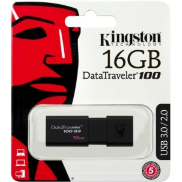 ფლეშ მეხსიერება KINGSTON Data Traveler 100 G3 16GB