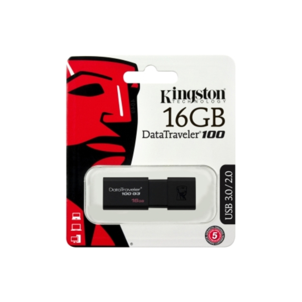 ფლეშ მეხსიერება KINGSTON Data Traveler 100 G3 16GB