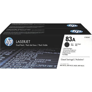 HP 83A 2-pack Black Original LaserJet Toner Cartridges