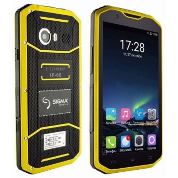 მობილური ტელეფონი  SIGMA X-TREME MediaTek MT6580M, Quad-core 1.3 GHz; 2sim 3G; 8GB ROM; 1GB RAM; 8MP/5MP