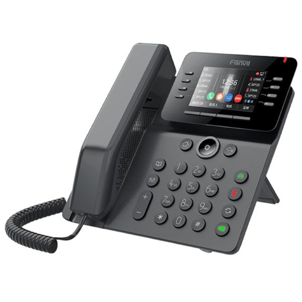 IP ტელეფონი Fanvil V64, IP Phone, Poe, 12 SIP, Black